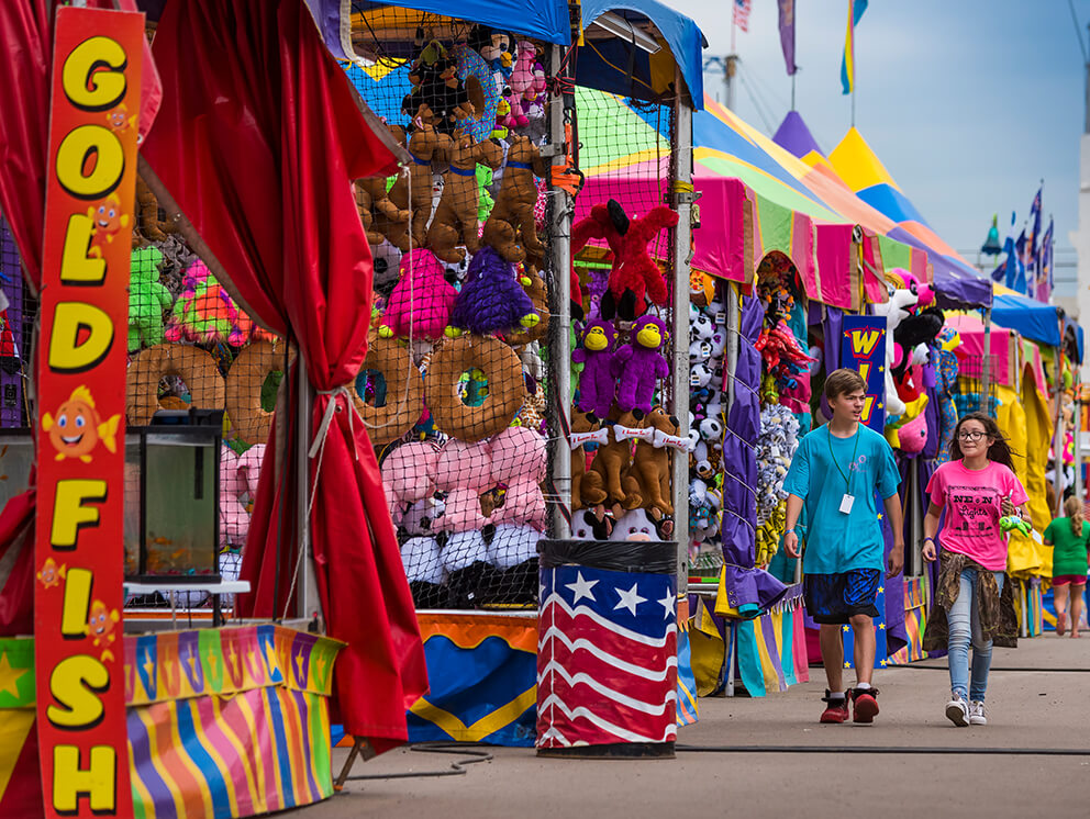 South Dakota State Fair Midway - Photo by Travel South Dakota.