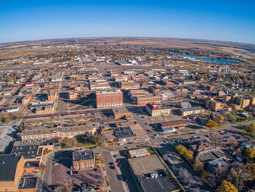 Aerial view of Huron, SD - Photo by Travel South Dakota.